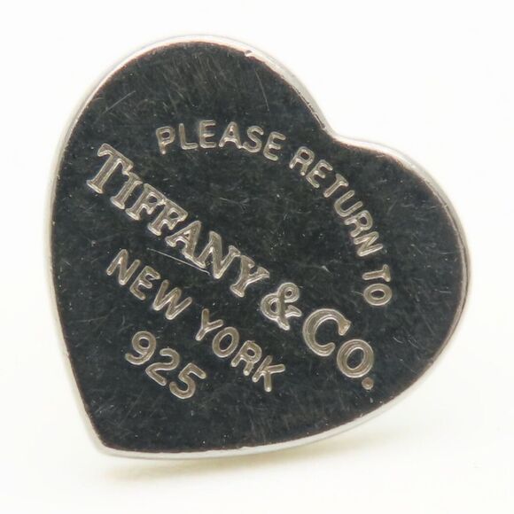 TIFFANY Silver Heart Earrings - Picture 2 of 9
